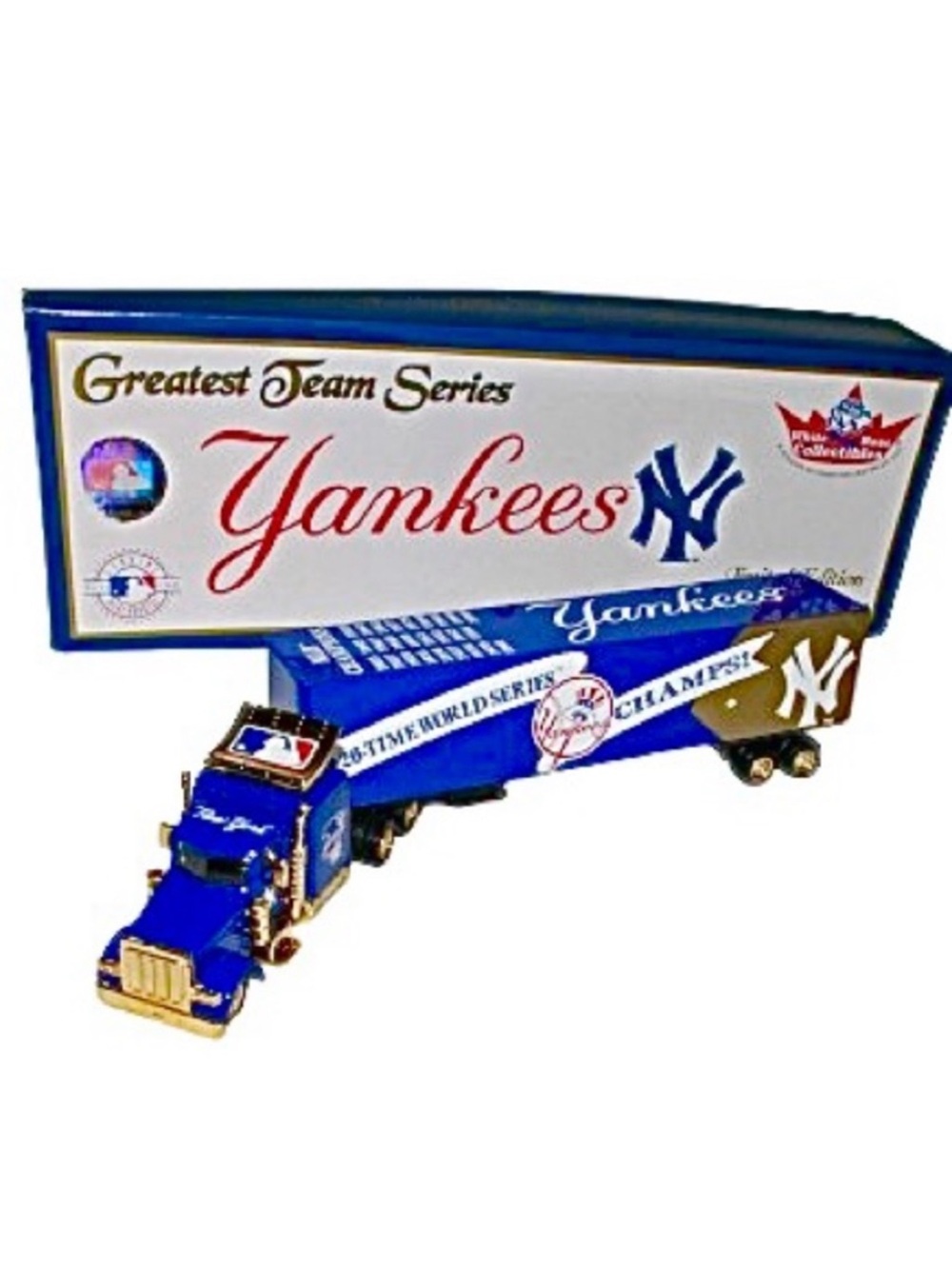🆕-NY Yankees MLB Officially Lic. 2001 Collectible World Series Trailer.